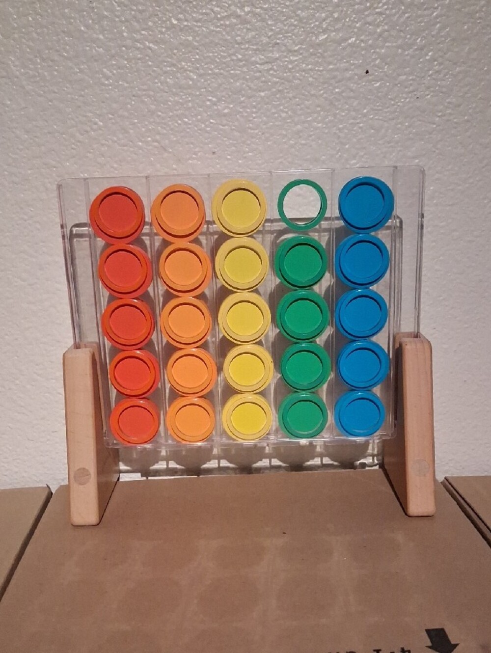 Lovevery Drop Match Rainbow Dot Catcher Stem Toy